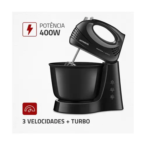 Batedeira Mondial 400W Prática B-44-B