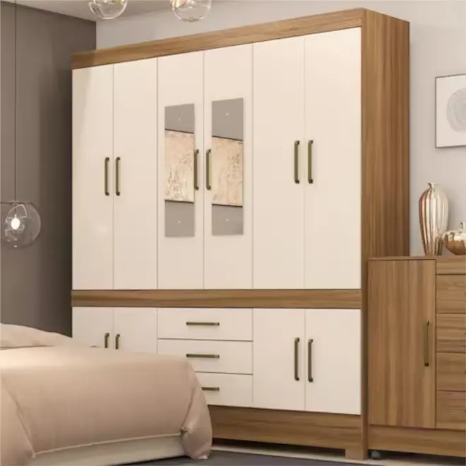 Guarda Roupa Demobile New Murano com 10 Portas e 3 Gavetas
