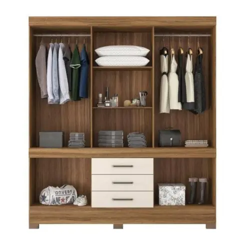 Guarda Roupa Demobile New Murano com 10 Portas e 3 Gavetas