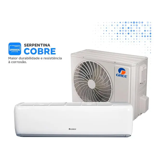 Ar-Condicionado Gree Split Inverter 18.000 BTUs Frio GWC18-D6DN 220V