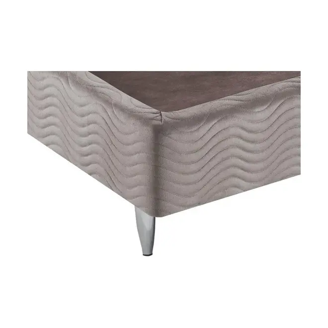 Base Cama Box Camurça Marrom Super King Ortobom