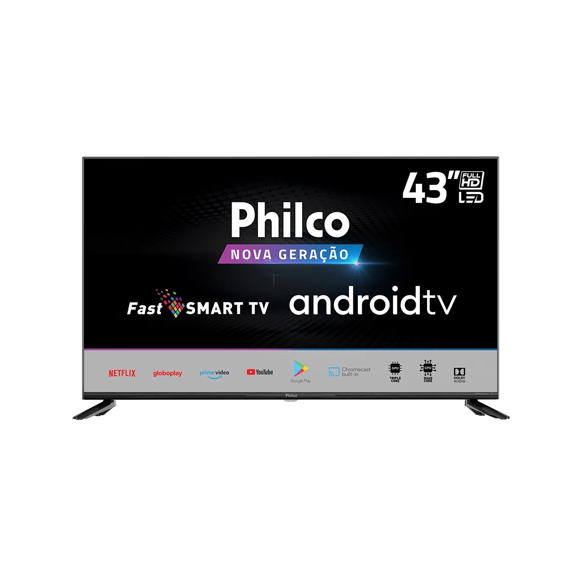 Smart TV Full HD 43" Philco PTV43AGCG70BLF Android Philco