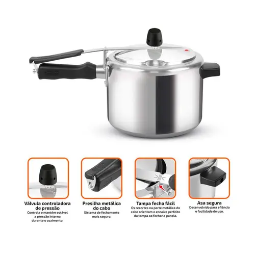Panela de Pressão Rochedo 4.5 Litros IP45