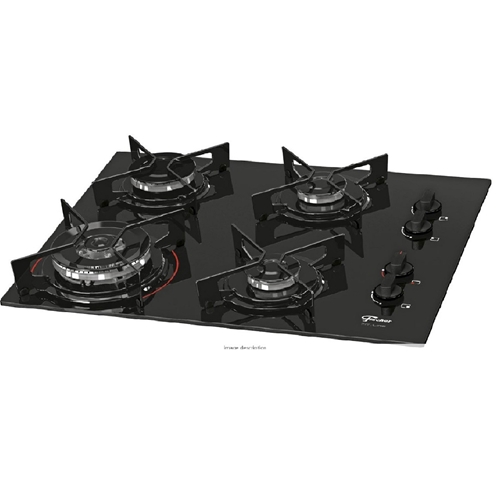 Cooktop Fischer Fit Line Mesa de Vidro 4 Bocas Fischer