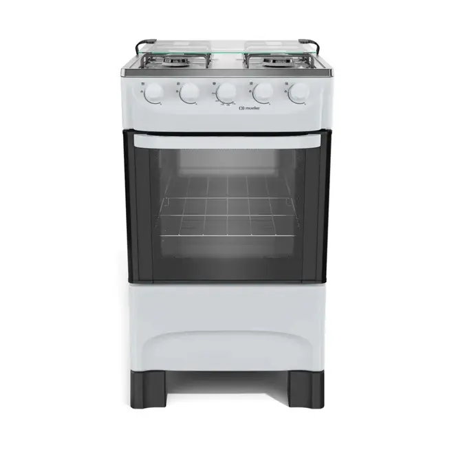 Fogão Mueller MFI4BA Acendimento Manual 4 Bocas Mesa Inox Forno 48,1L