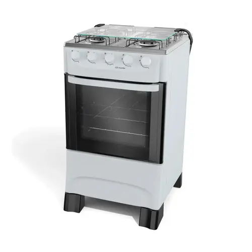 Fogão Mueller MFI4BA Acendimento Manual 4 Bocas Mesa Inox Forno 48,1L