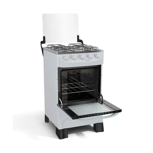Fogão Mueller MFI4BA Acendimento Manual 4 Bocas Mesa Inox Forno 48,1L