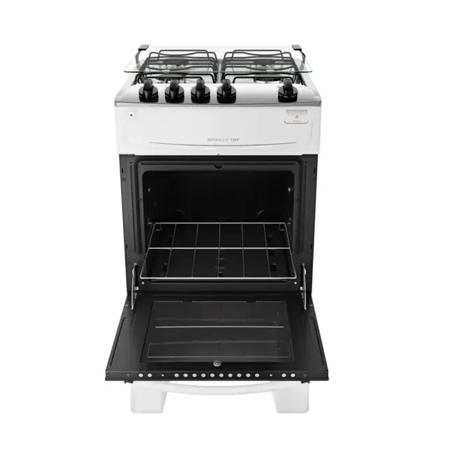 Fogão 4 Bocas com Mesa Inox Atlas Mônaco Top Bivolt