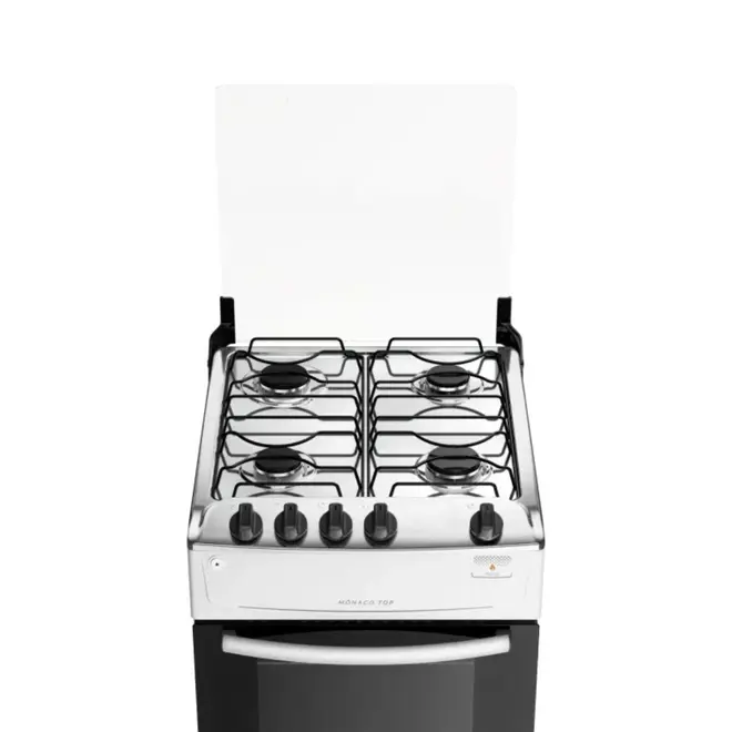 Fogão 4 Bocas com Mesa Inox Atlas Mônaco Top Bivolt
