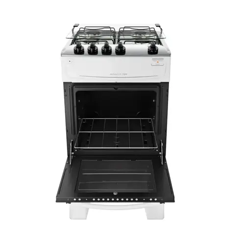 Fogão 4 Bocas com Mesa Inox Atlas Mônaco Top Bivolt