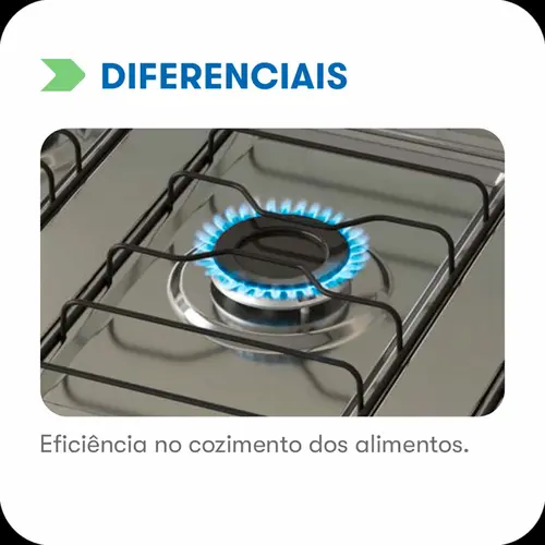 Fogão Itatiaia Star New 4 Bocas Preto Bivolt