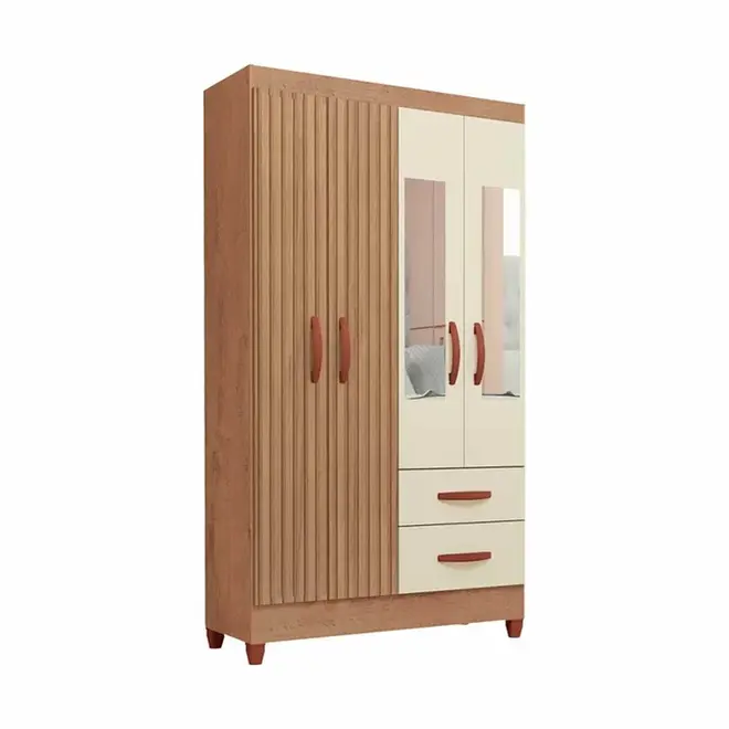 Guarda Roupa Atualle Real 4 portas 2 Gavetas