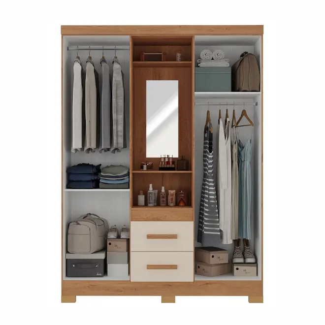 Guarda Roupa Atualle Capelinha 4 Portas e 2 Gavetas