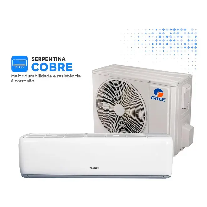 Ar-Condicionado Gree Split Inverter 24.000 BTUs Frio GWC24ATE-D6DNA 220V