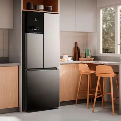 Geladeira Electrolux Frost Free Inverter 480L Efficient AutoSense 3 Portas Inox Look (IM7S)