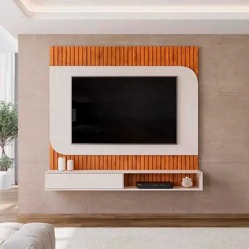 Painel para TV Tom até 65 polegadas com Nichos DJ Móveis