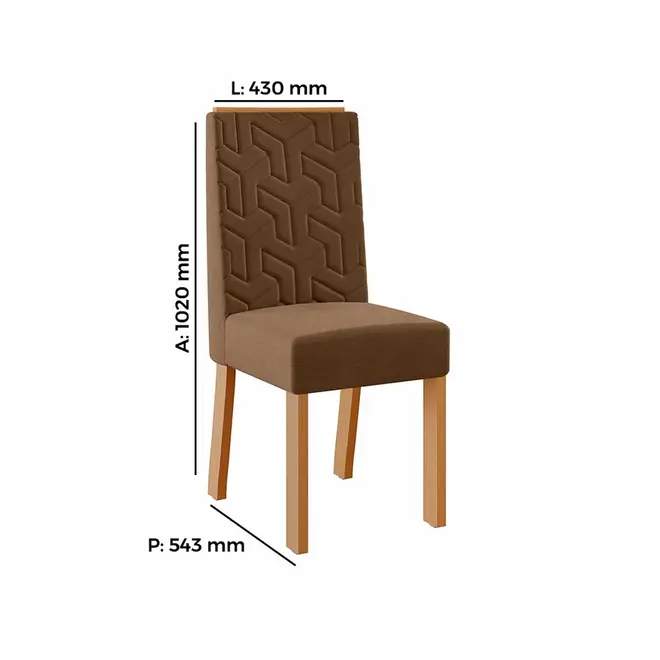 Conjunto de Mesa Tuboarte Heloize 6 Cadeira Olimpia Coral