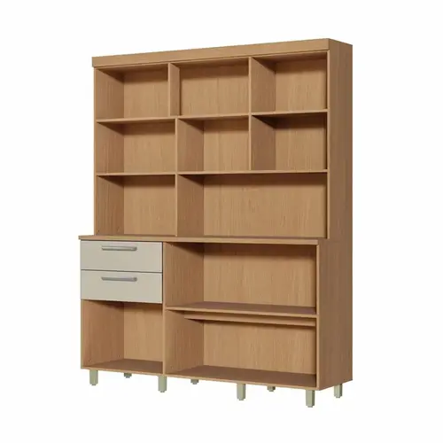 Cozinha Compacta 5 Portas 2 Gavetas Nobreza 160cm 100% Mdf