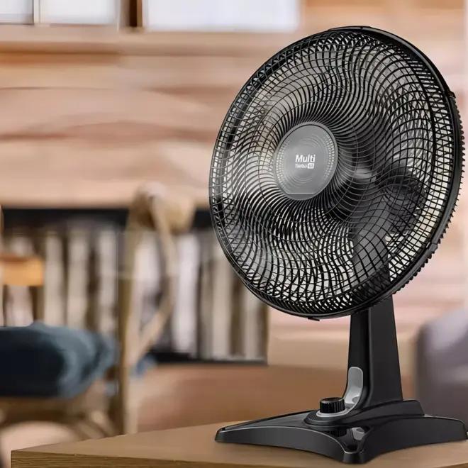Ventilador de Mesa 40cm Multi Turbo 40 220V 135W 6 Pás Preto Multilaser