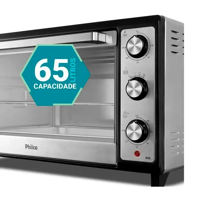Forno Elétrico 65L Philco Dupla Resistência PFE65