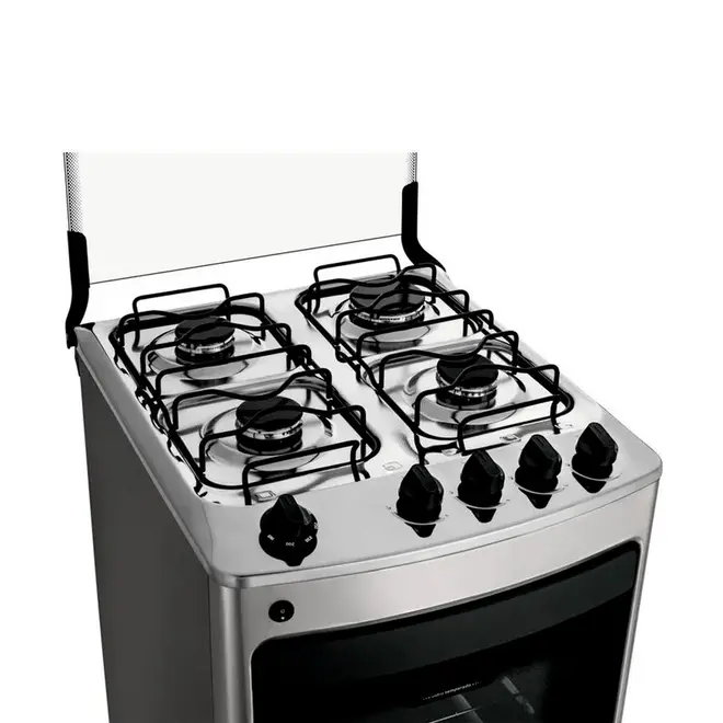 Fogão Consul 4 bocas cor Inox com acendimento automático - CFO4NAR