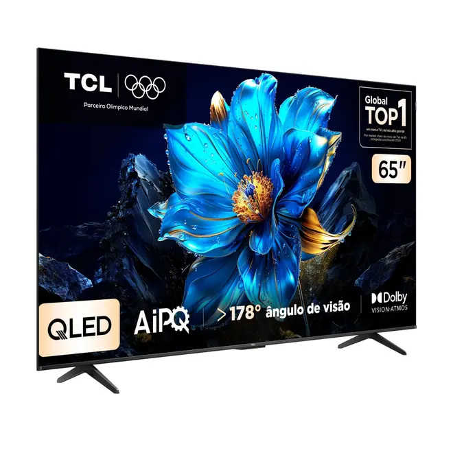 Smart TV TCL 65 Polegadas QLED 4K Google TV 65P7K Dolby Vision