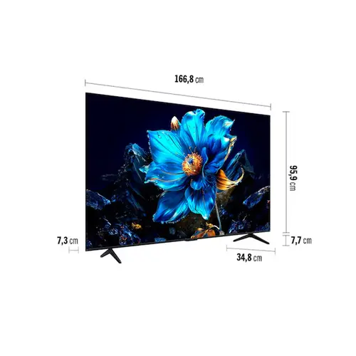 Smart TV TCL 75 Polegadas QLED 4K Google TV 75P7K Dolby Vision
