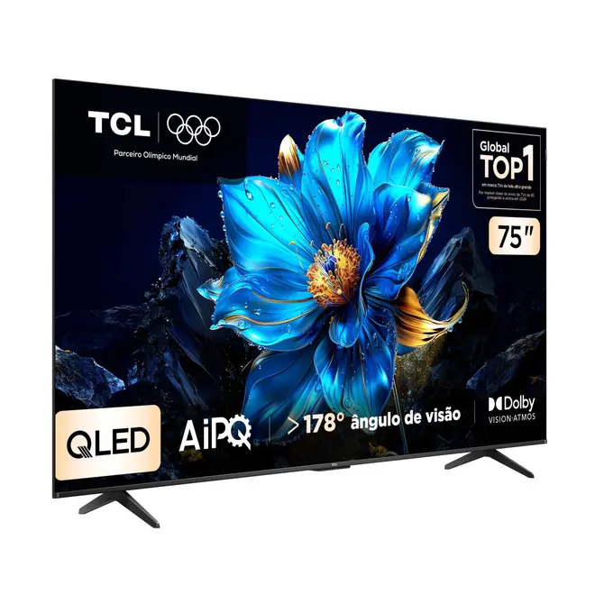 Smart TV TCL 75 Polegadas QLED 4K Google TV 75P7K Dolby Vision