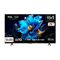 Smart TV TCL 75 Polegadas QLED 4K Google TV 75P7K Dolby Vision