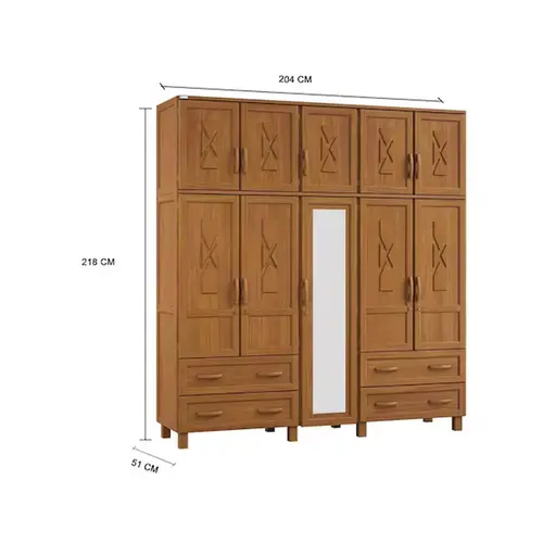 Guarda-Roupa Florença com 10 Portas e 4 Gavetas