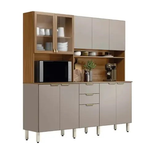 Cozinha Compacta Demobile Amora 10 Portas 2 Gavetas