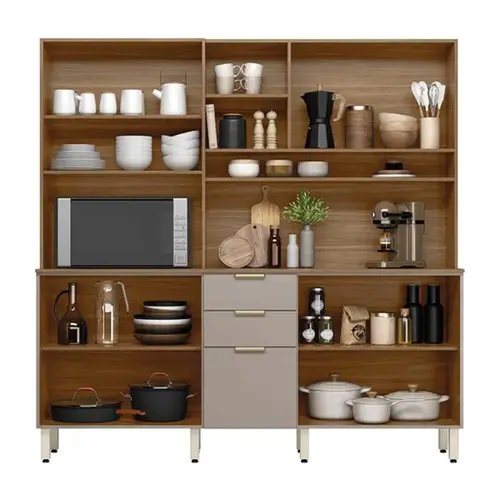 Cozinha Compacta Demobile Amora 10 Portas 2 Gavetas