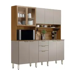 Cozinha Compacta Demobile Amora 10 Portas 2 Gavetas