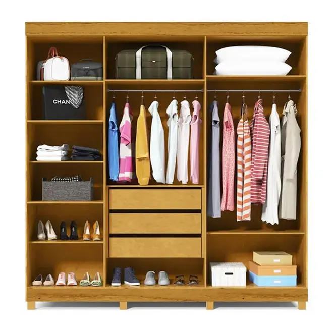 Guarda Roupa Gelius Diamante 5 Portas