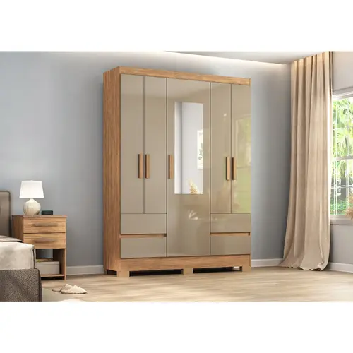 Guarda Roupa Atualle New Carolina 5 Portas