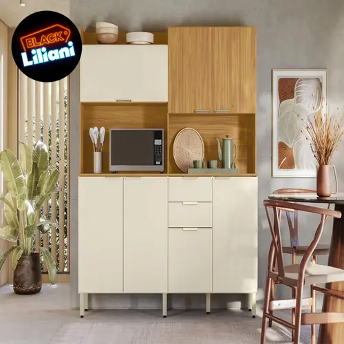 Kit Cozinha Demóbile Pitaya 7 Portas 2 Gavetas