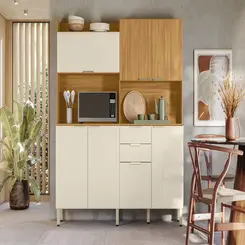Kit Cozinha Demóbile Pitaya 7 Portas 2 Gavetas