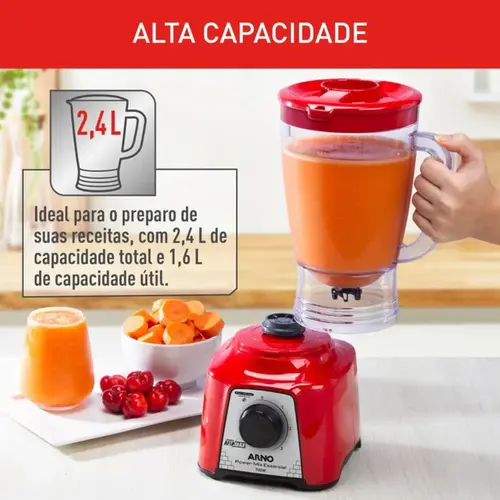 Liquidificador Arno 3 Velocidades PowerMix Essential LQ18
