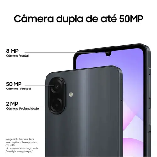 Smartphone Samsung A07 4G 256GB 8GB 6,7"