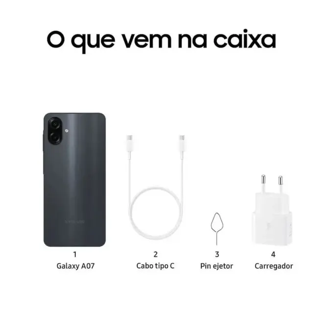 Smartphone Samsung A07 4G 128GB 4 RAM