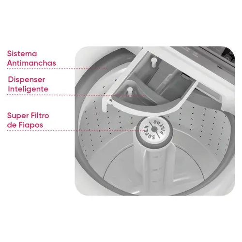 Máquina de Lavar Colormaq 14kg LCA14 Branca 16 Programas