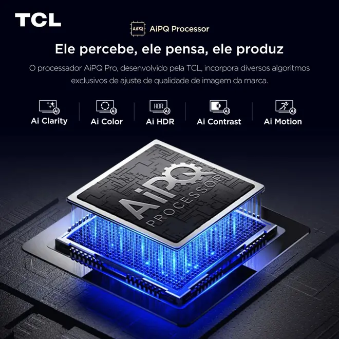 Smart TV TCL 55 Polegadas QLED 4K Google TV 55P7K Dolby Vision
