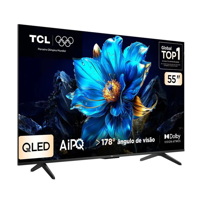 Smart TV TCL 55 Polegadas QLED 4K Google TV 55P7K Dolby Vision