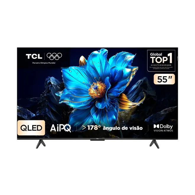 Smart TV TCL 55 Polegadas QLED 4K Google TV 55P7K Dolby Vision