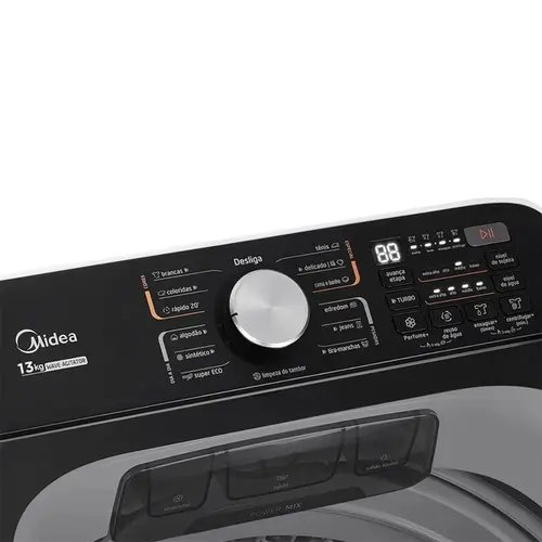 Máquina de Lavar Roupas 13kg Branca Midea Wave Agitador