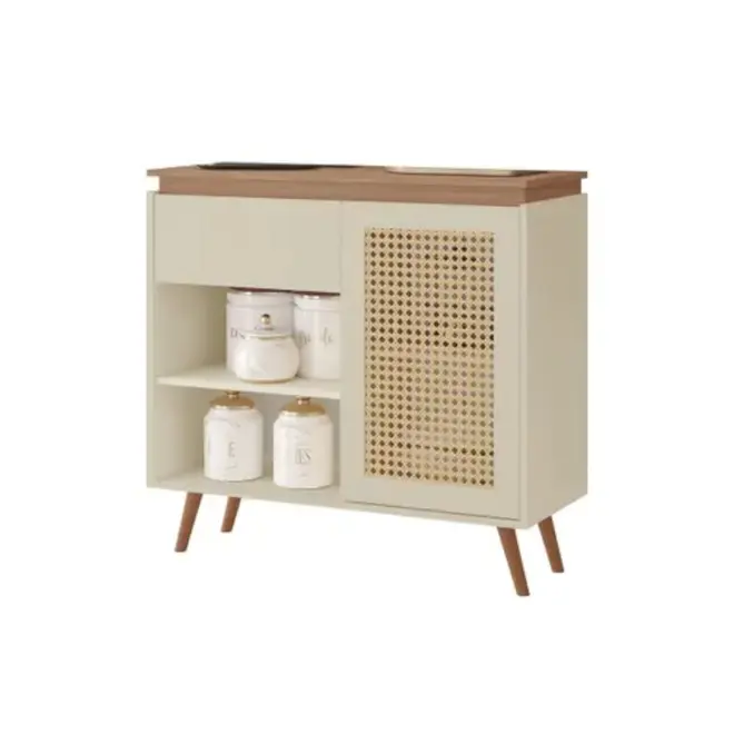 Buffet Tuboarte Bourbon 1 Porta 1 Gaveta 100% MDF