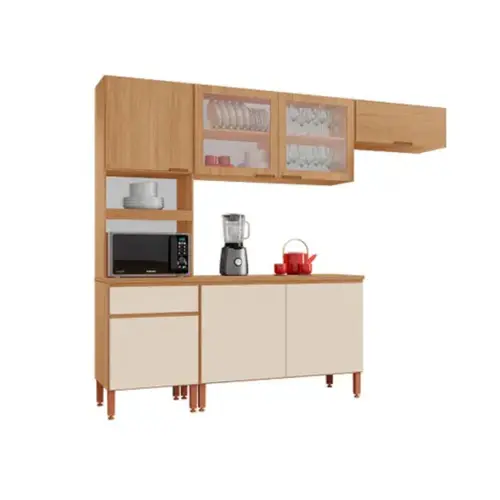 Cozinha Tuboarte Marta 100% MDF Com Balcão