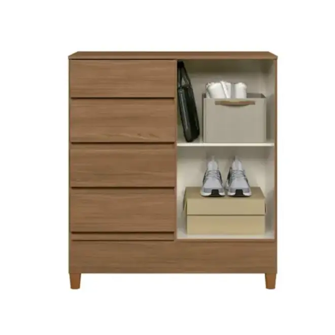 Comôda Santos Andira Fit 1 Porta 2 Gavetas