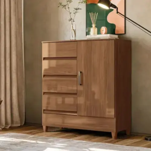 Comôda Santos Andira Fit 1 Porta 2 Gavetas
