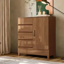 Comôda Santos Andira Fit 1 Porta 2 Gavetas